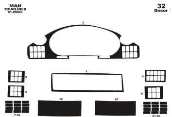 Neoplan Tourliner 01.2008 3D Decor de carlinga su interior del coche 32-Partes