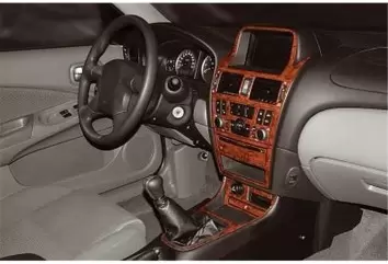 Nissan Almera 03.03-12.08 3D Decor de carlinga su interior del coche 15-Partes