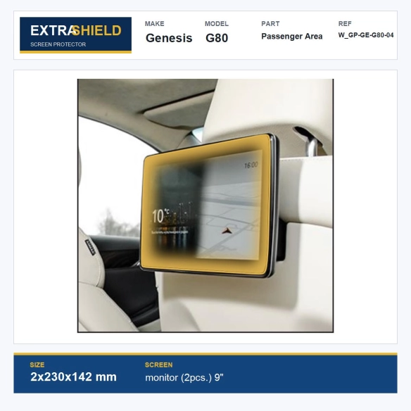 Genesis G80 Passenger Area ExtraShield Screen Protector