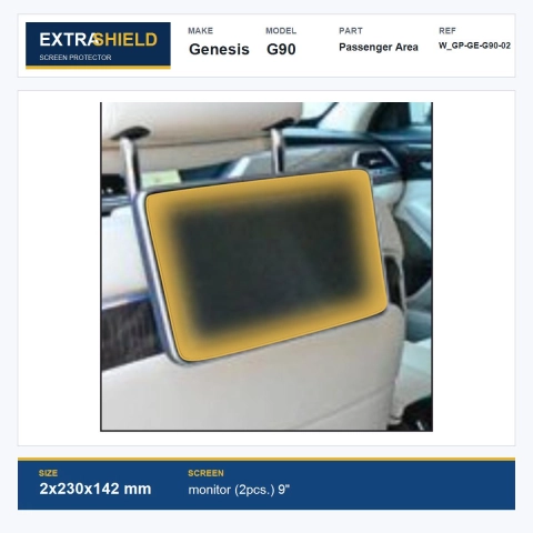 Genesis G90 Passenger Area ExtraShield Screen Protector