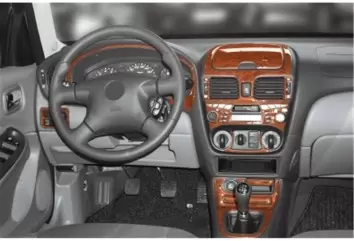 Nissan Almera Sedan 04.00-02.03 3D Decor de carlinga su interior del coche 16-Partes