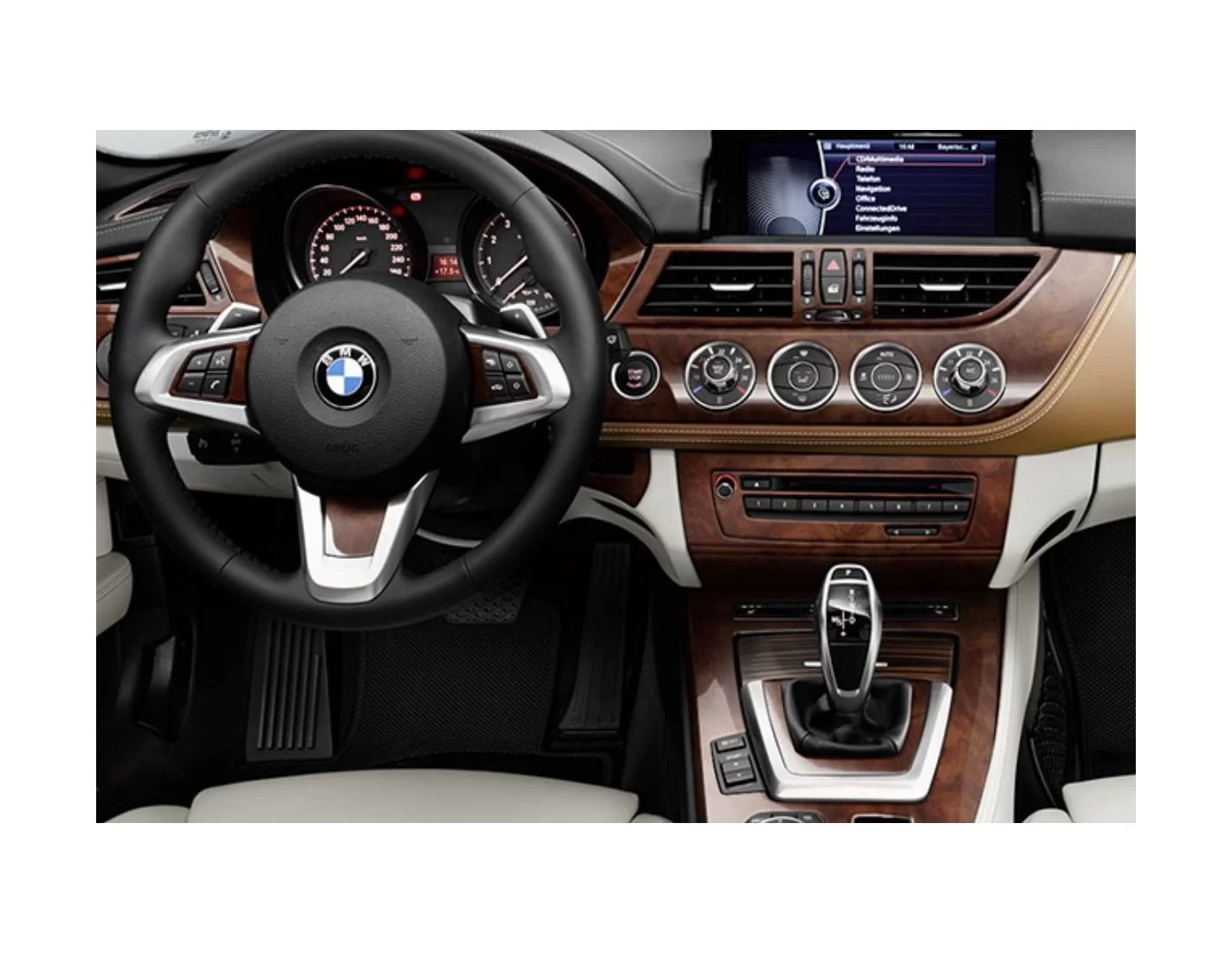 BMW Z4 E89 2009–2016 3M 3D Interior Dashboard Trim Kit Dash Trim Dekor 37-Parts
