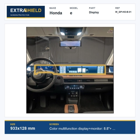 Honda e Display ExtraShield Screen Protector