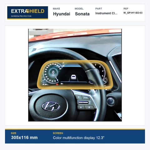Hyundai Sonata Instrument Cluster ExtraShield Screen Protector