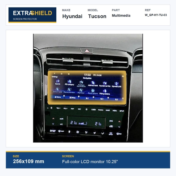 Hyundai Tucson Multimedia ExtraShield Screen Protector