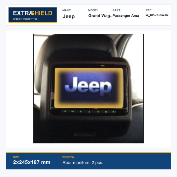 Jeep Grand Wagoneer Passenger Area ExtraShield Screen Protector