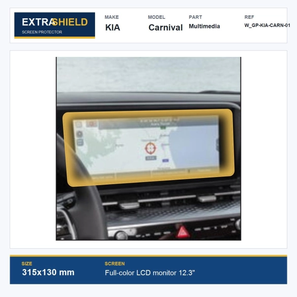 KIA Carnival Multimedia ExtraShield Screen Protector