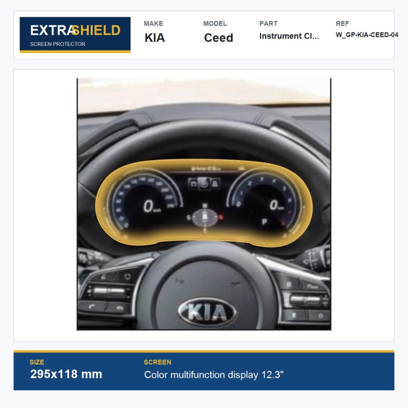 KIA Ceed Instrument Cluster ExtraShield Screen Protector
