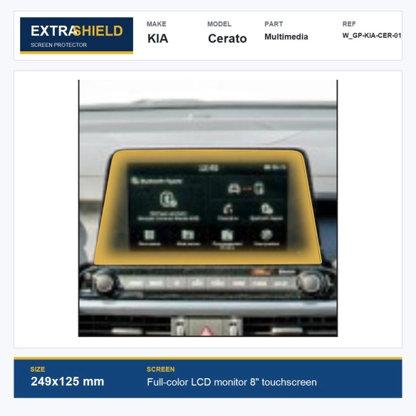 KIA Cerato Multimedia ExtraShield Screen Protector