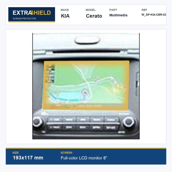KIA Cerato Multimedia ExtraShield Screen Protector