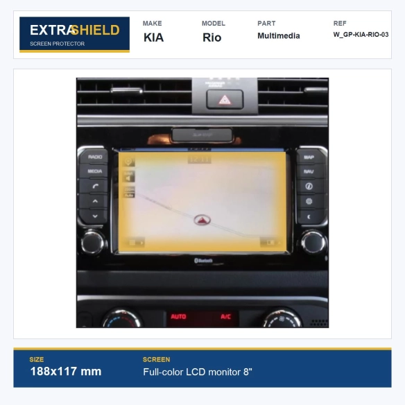 KIA Rio Multimedia ExtraShield Screen Protector
