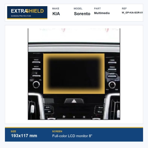 KIA Sorento Multimedia ExtraShield Screen Protector