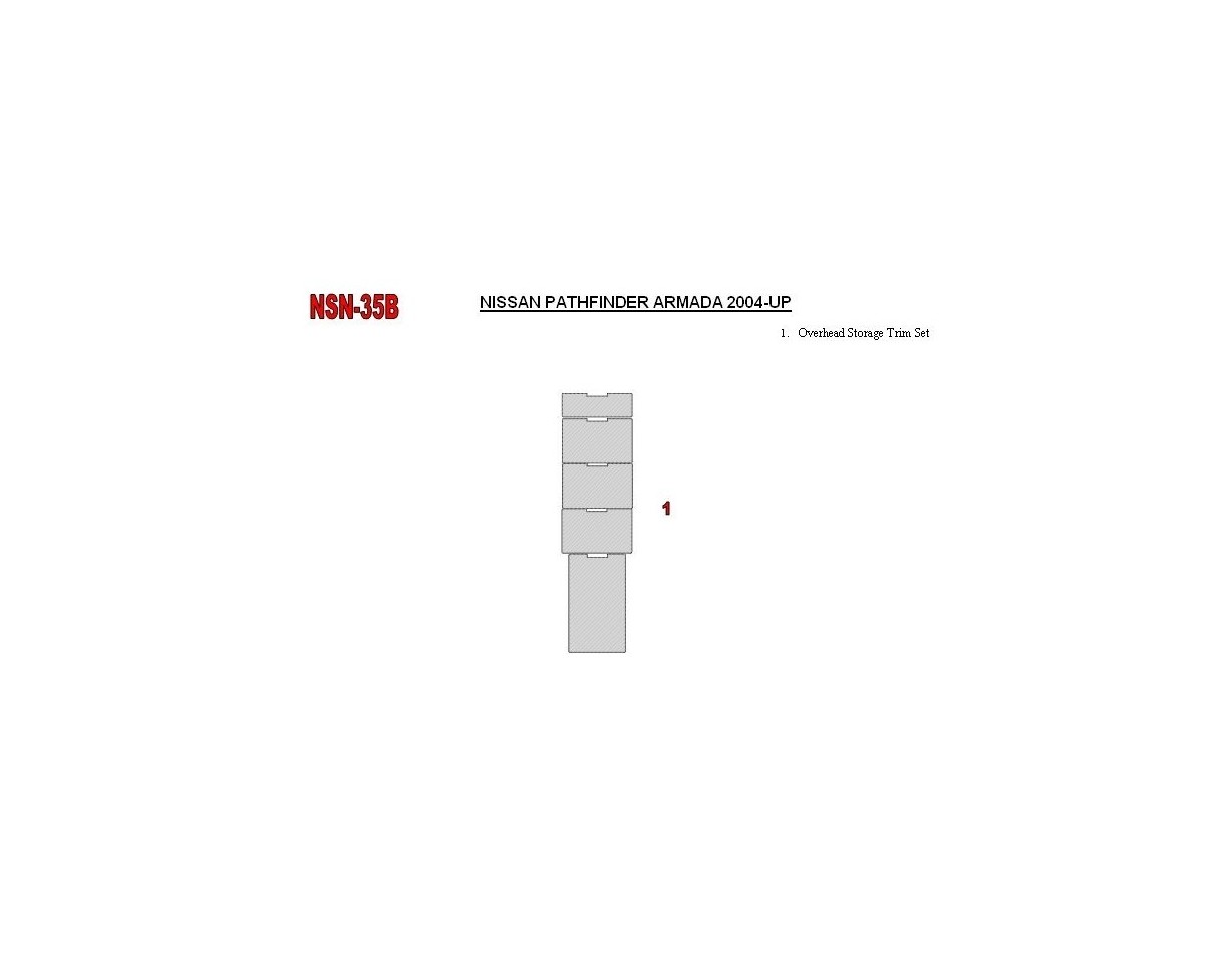 Nissan Armada 2004-2007 Overhead BD Kit la décoration du tableau de bord - 1 - habillage decor de tableau de bord
