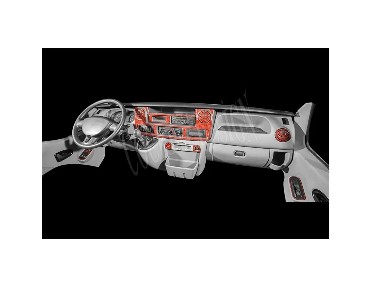 Nissan Interstar 01.2003 3D Inleg dashboard Interieurset aansluitend en pasgemaakt op he 28 -Teile