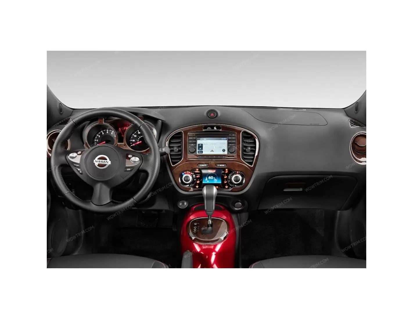 Nissan Juke 2011-2014 3D Decor de carlinga su interior del coche 15-Partes