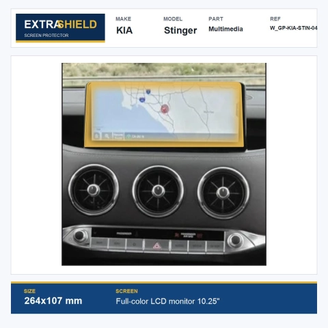 KIA Stinger Multimedia ExtraShield Screen Protector
