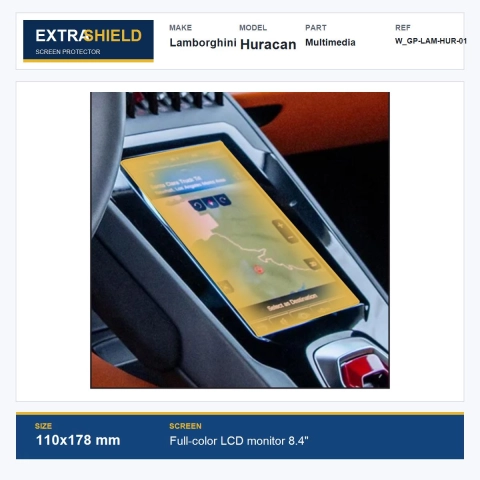 Lamborghini Huracan Multimedia ExtraShield Screen Protector