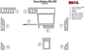Nissan Maxima 1985-1988 Full Set Decor de carlinga su interior