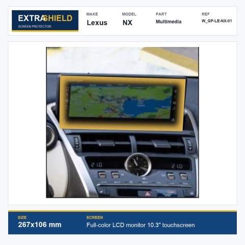 Lexus NX Multimedia ExtraShield Screen Protector