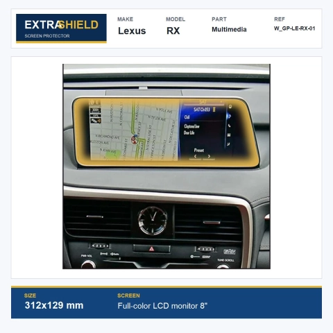 Lexus RX Multimedia ExtraShield Screen Protector