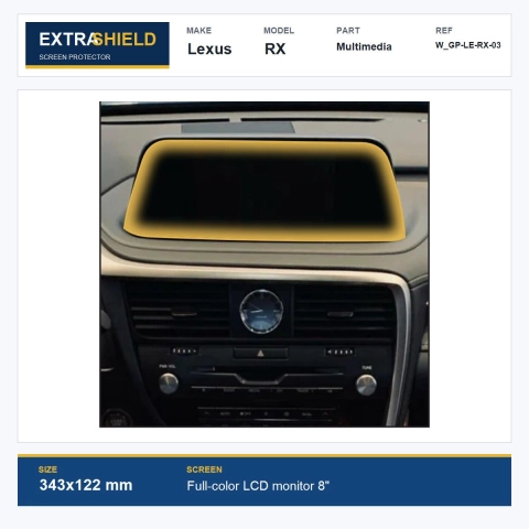 Lexus RX Multimedia ExtraShield Screen Protector