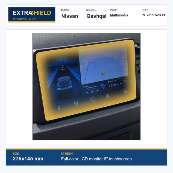 Nissan Qashqai Multimedia ExtraShield Screen Protector