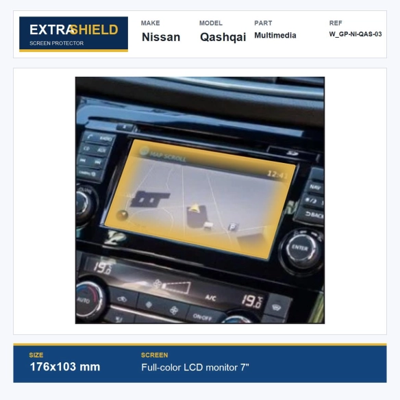 Nissan Qashqai Multimedia ExtraShield Screen Protector
