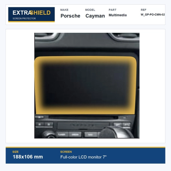Porsche Cayman Multimedia ExtraShield Screen Protector