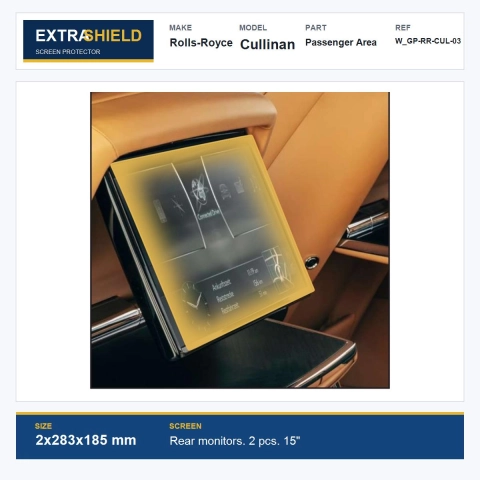 Rolls-Royce Cullinan Passenger Area ExtraShield Screen Protector