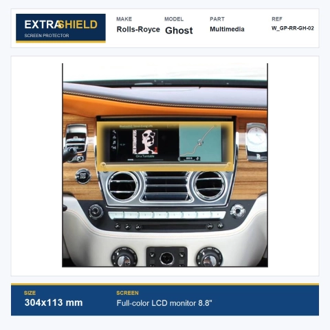 Rolls-Royce Ghost Multimedia ExtraShield Screen Protector