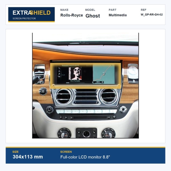 Rolls-Royce Ghost Multimedia ExtraShield Screen Protector