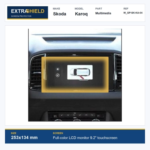 Skoda Karoq Multimedia ExtraShield Screen Protector