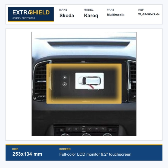 Skoda Karoq Multimedia ExtraShield Screen Protector