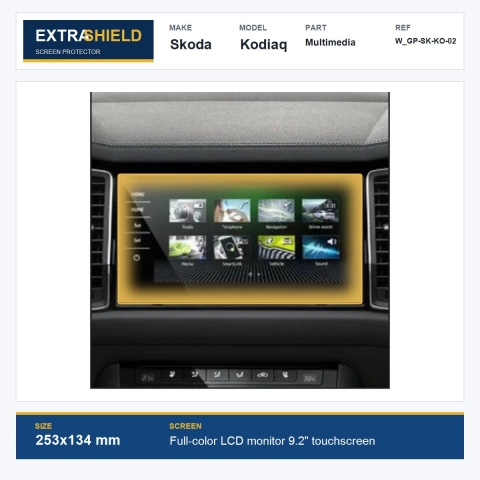 Skoda Kodiaq Multimedia ExtraShield Screen Protector