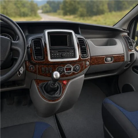 Renault Trafic-Nissan Primastar 2011+ 3D Armaturenbrett-Dekor-Set, 16 Teile