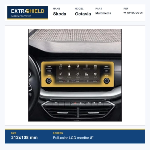 Skoda Octavia Multimedia ExtraShield Screen Protector