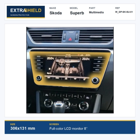Skoda Superb Multimedia ExtraShield Screen Protector