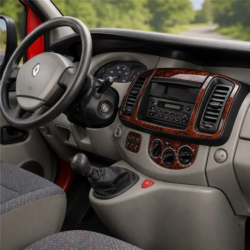 Renault Trafic Nissan Primastar 2001-2006 kit décor tableau de bord 3D, 6 pièces