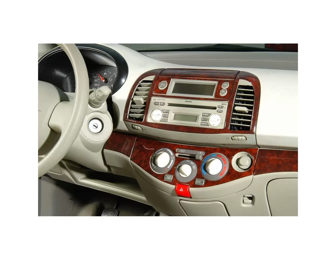 Nissan Micra 01.03 12.09 3D Decor de carlinga su interior del coche 11-Partes