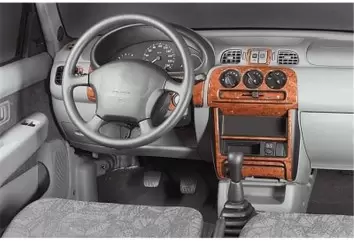 Nissan Micra 03.98-12.02 3M 3D Interior Dashboard Trim Kit Dash Trim Dekor 18-Parts