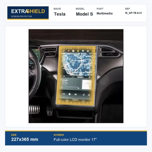 Tesla Model S Multimedia ExtraShield Screen Protector