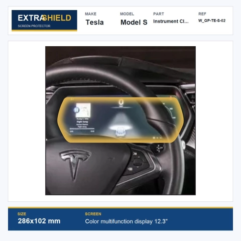 Tesla Model S Instrument Cluster ExtraShield Screen Protector