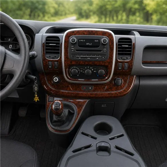 Renault Trafic 2015+ 3D dashboard sierlijstset, 19 delen