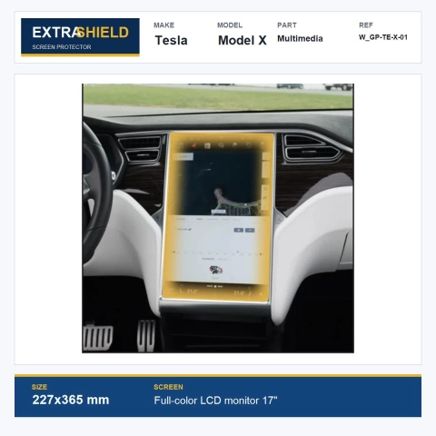 Tesla Model X Multimedia ExtraShield Screen Protector