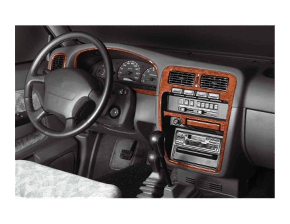 Nissan Navara D22 Pick-up 04.98-08.99 3D Decor de carlinga su interior del coche 7-Partes