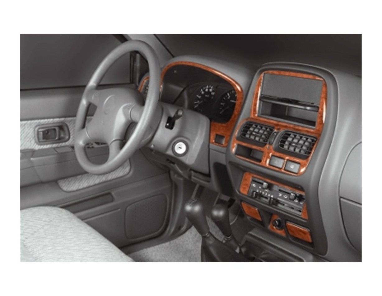 Nissan Navara D23 Pick-up 99-06 Mittelkonsole Armaturendekor Cockpit Dekor 13-Teilige - 1- Cockpit Dekor Innenraum