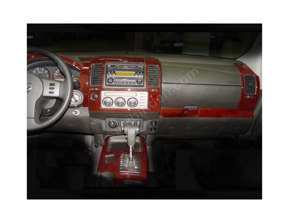 Nissan Navara D40 02.06-12.10 3D Decor de carlinga su interior del coche 12-Partes