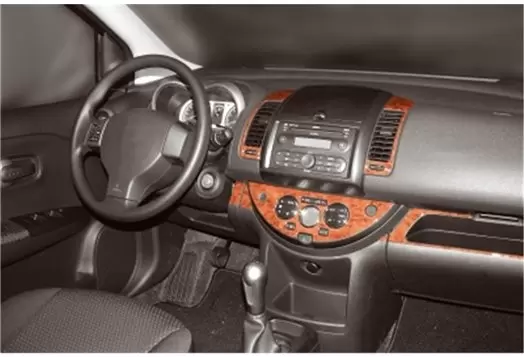 Nissan Note 01.2006 3M 3D Interior Dashboard Trim Kit Dash Trim Dekor 8-Parts