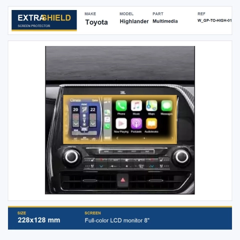 Toyota Highlander Multimedia ExtraShield Screen Protector