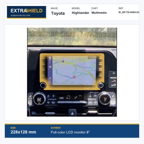 Toyota Highlander Multimedia ExtraShield Screen Protector